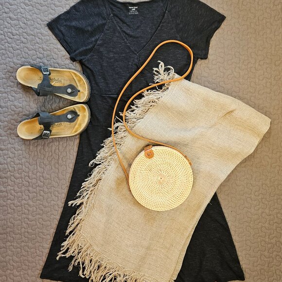 Betula By Birkenstock Black Gizeh Sandals - Picture 1 of 7
